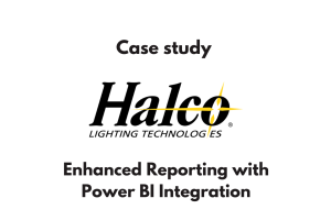 Halco Lighting Technologies Case Study - Enhanced Reporting with Power BI Integration