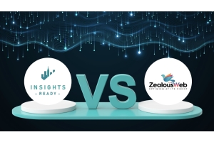 The official logos ZealousWeb and Insights Ready
