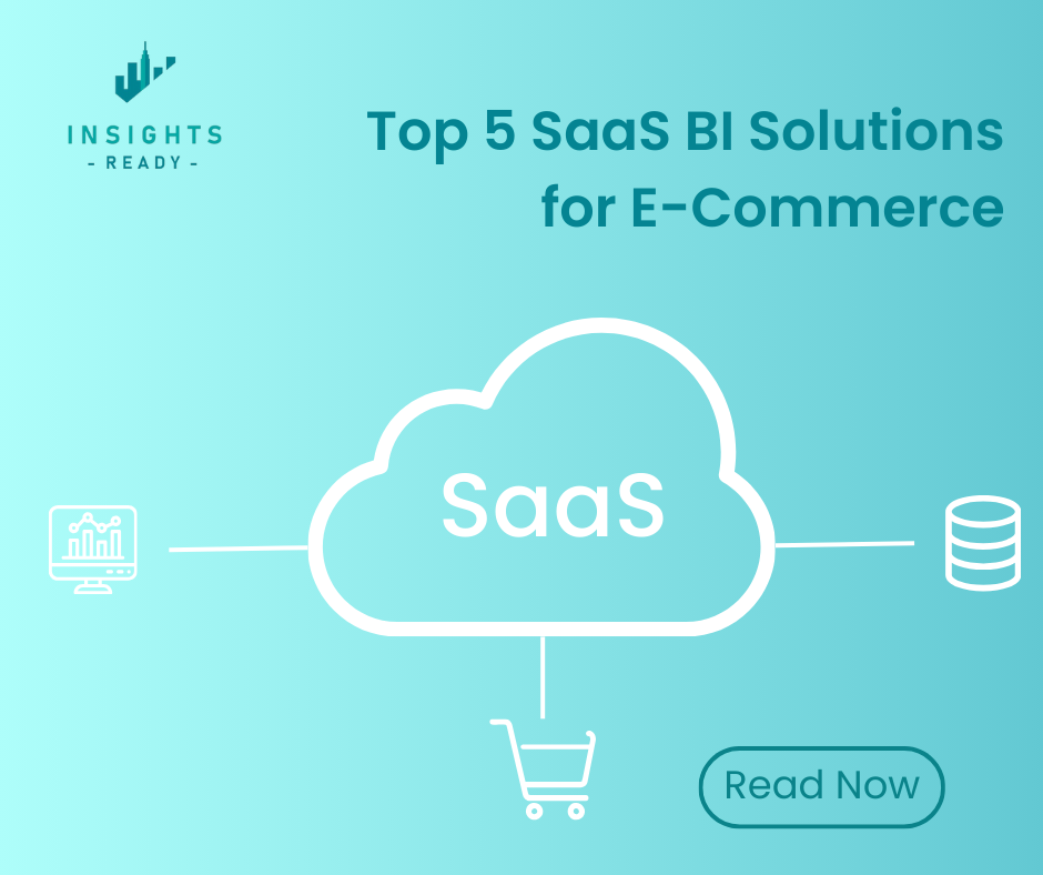 Cloud-based SaaS BI solutions for e-commerce analytics, featuring insights, dashboards, and data integration.