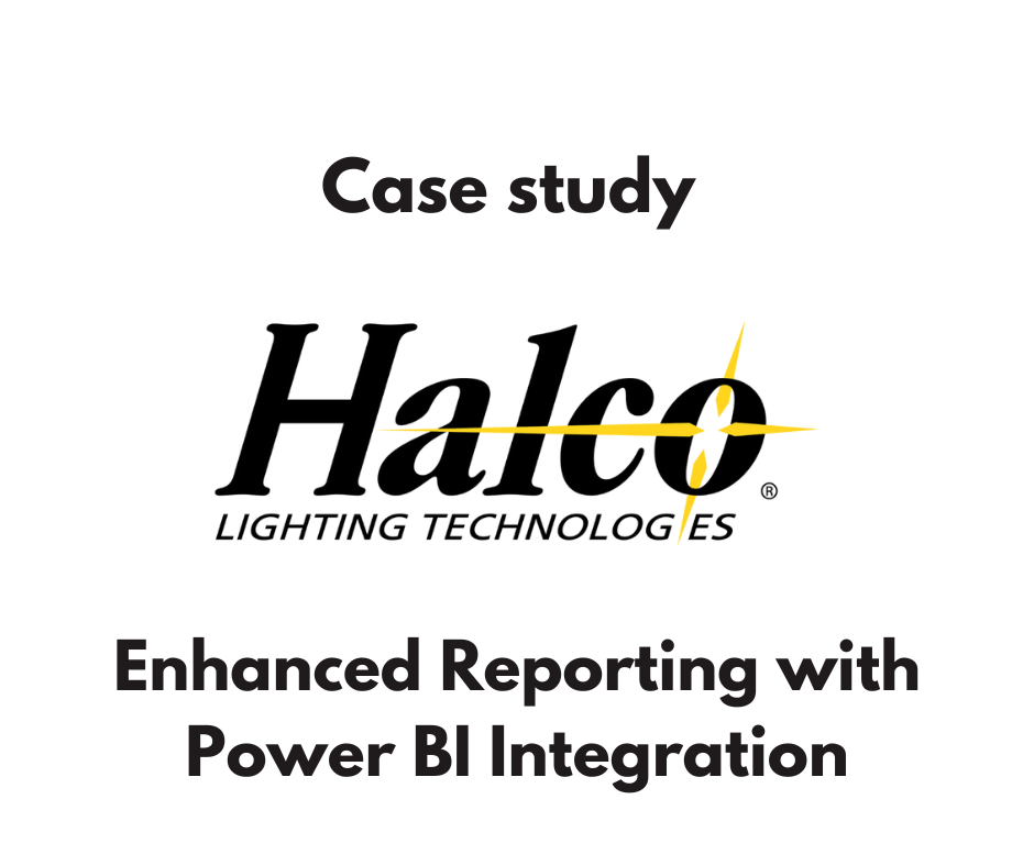 Halco Lighting Technologies Case Study - Enhanced Reporting with Power BI Integration