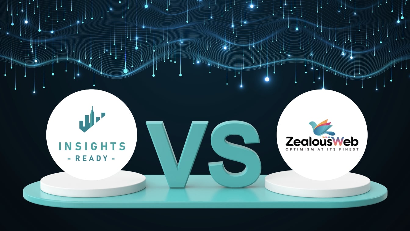 The official logos ZealousWeb and Insights Ready