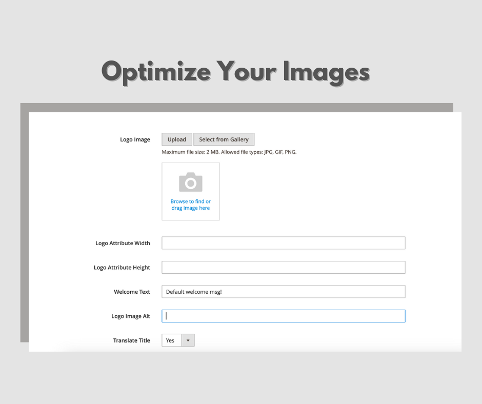 Optimize Your Images