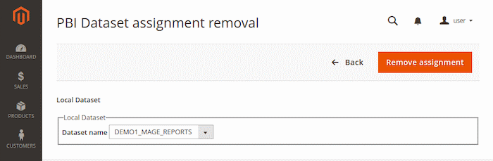 Dataset assignment removal
form